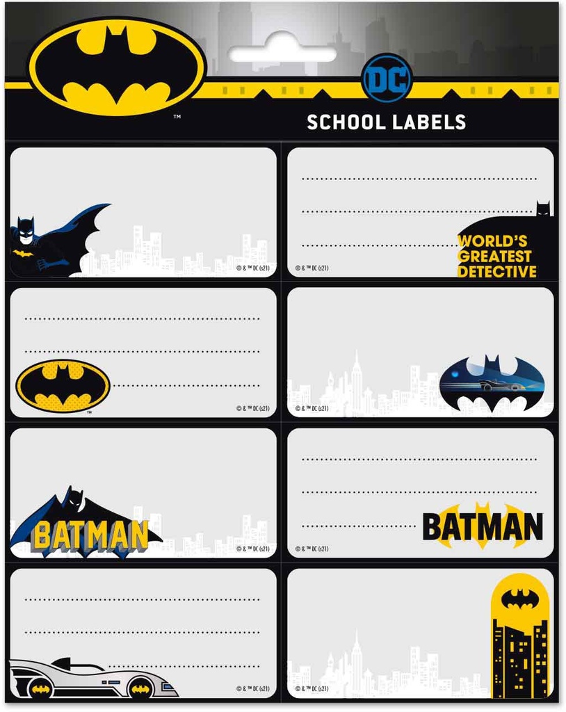Batman SeLF Adhesive Labels