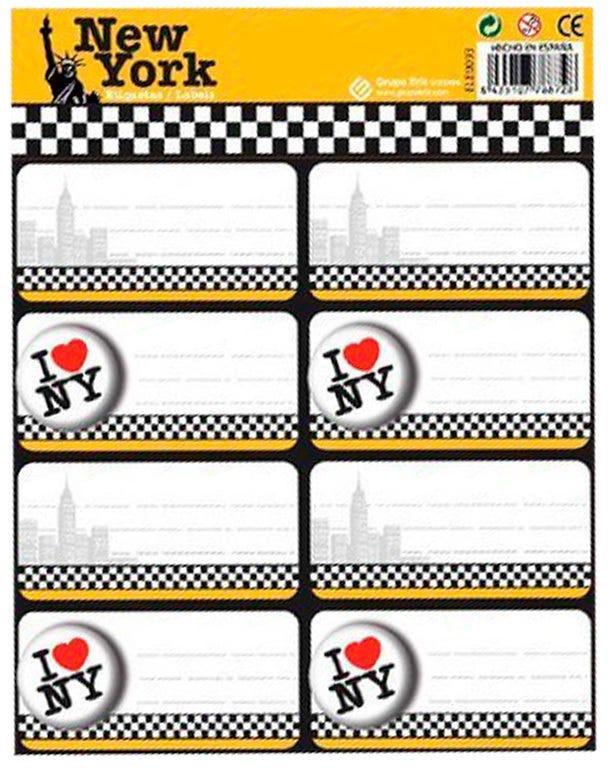 Self-Adhesive Labels New York-ELE0093