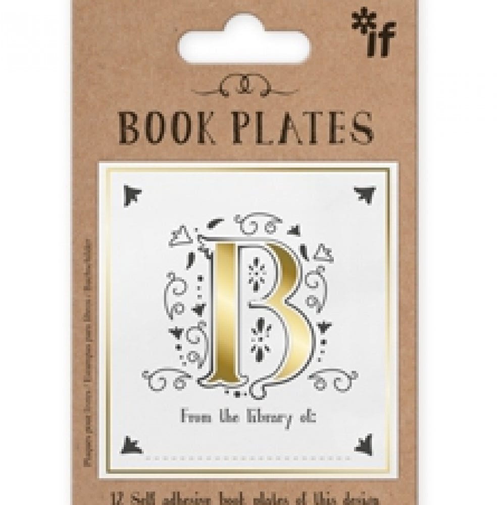 Letter Book Plates - Letter B