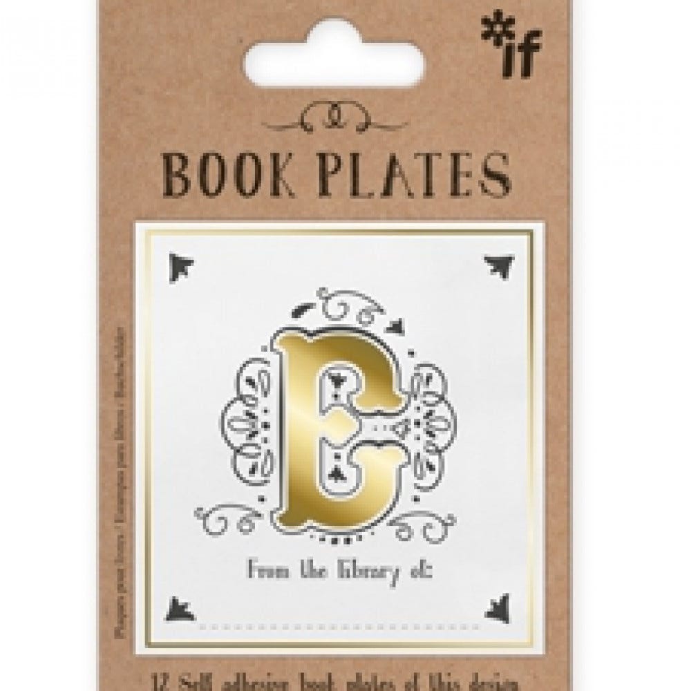 Letter Book Plates - Letter E