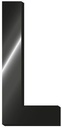 My Initial - Adhesive Metal Letter - L