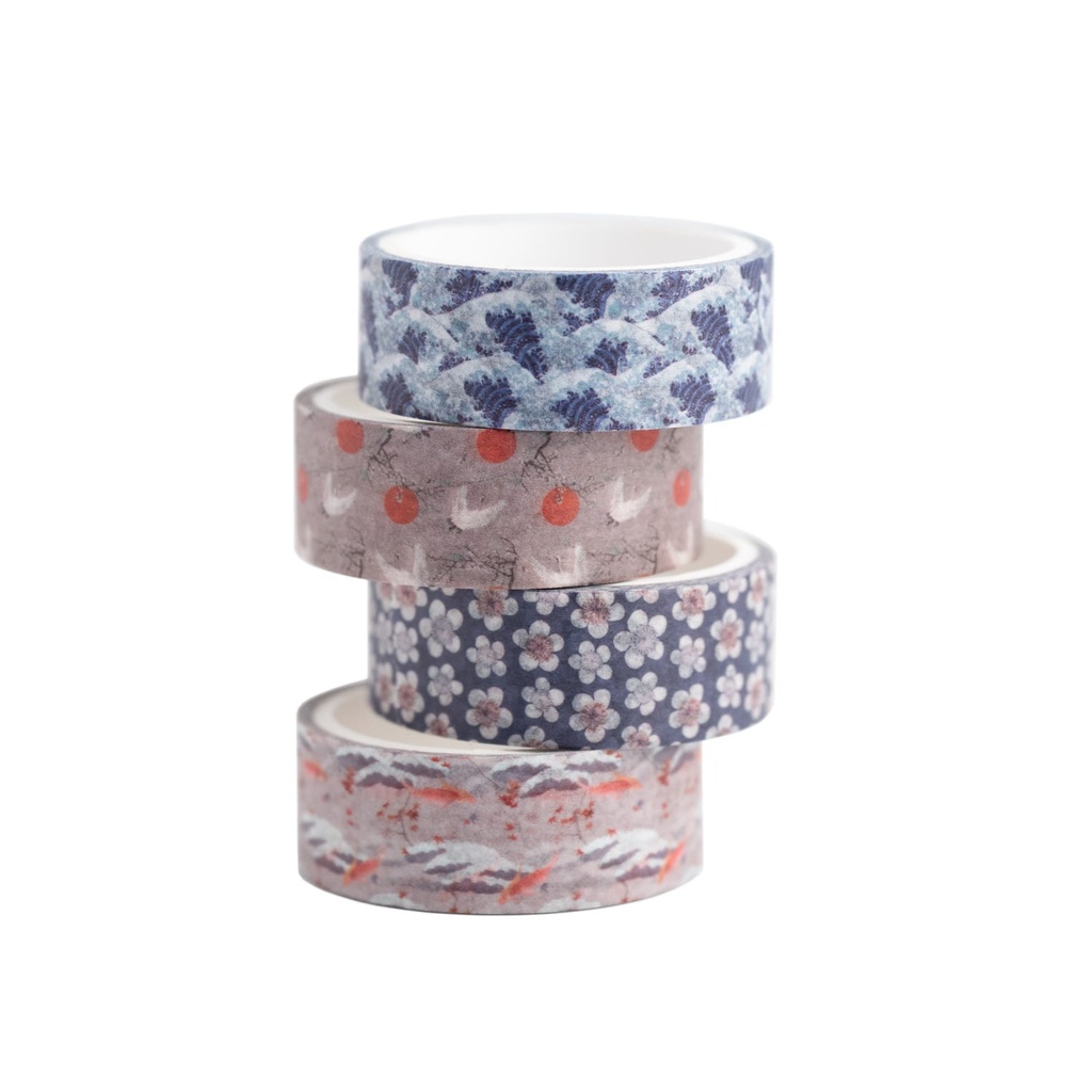 Washi Tape Set Of 4 Kokonote Hokusai
