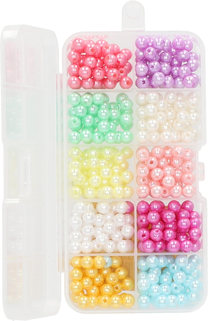 Beads Polyester 160g Set Assorted Color in Organizer Box