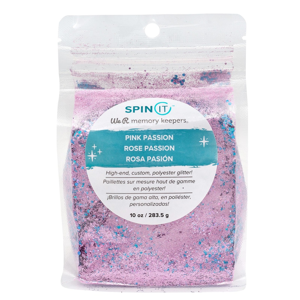 Glitter - Wr - Spin It - Glitter Mix - Pink Passion - 10 Oz