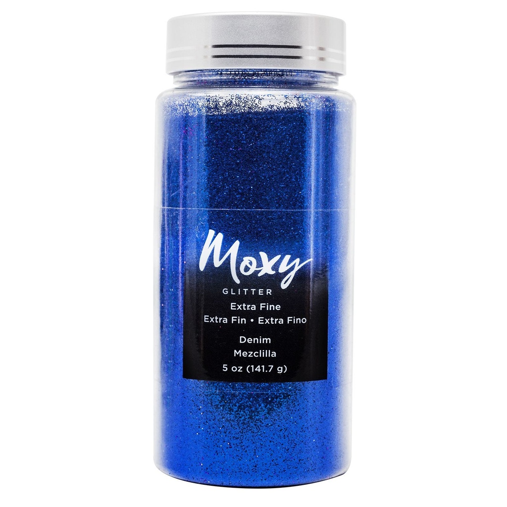 Bottled Glitter - AC - Moxy Glitter And Embossing - Extra Fine - Denim - 5Oz