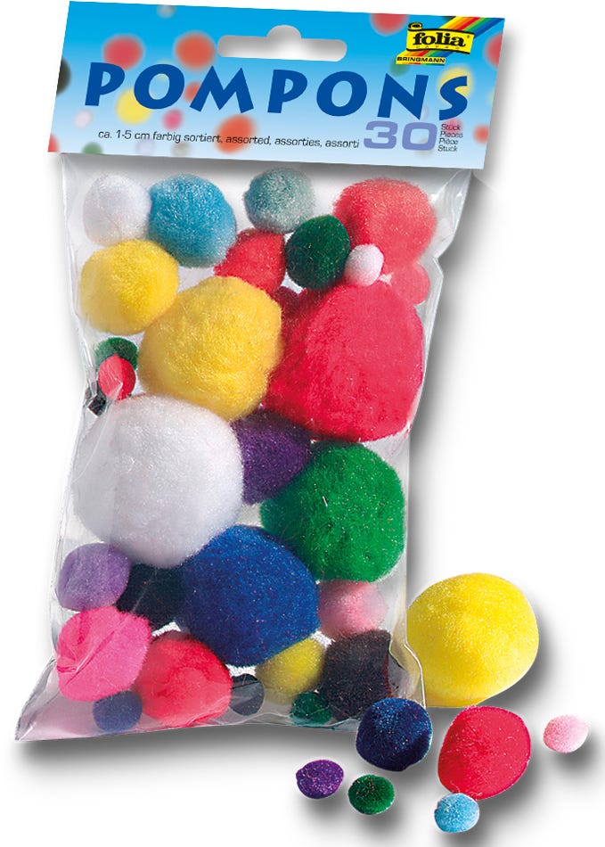 Folia Pompoms 30Pcs