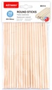 Wooden Stick Rounded 5x150mm 20pcs Natural Color