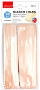 Wooden Stick 20cmx2.5PVC/10pcs Natural Color