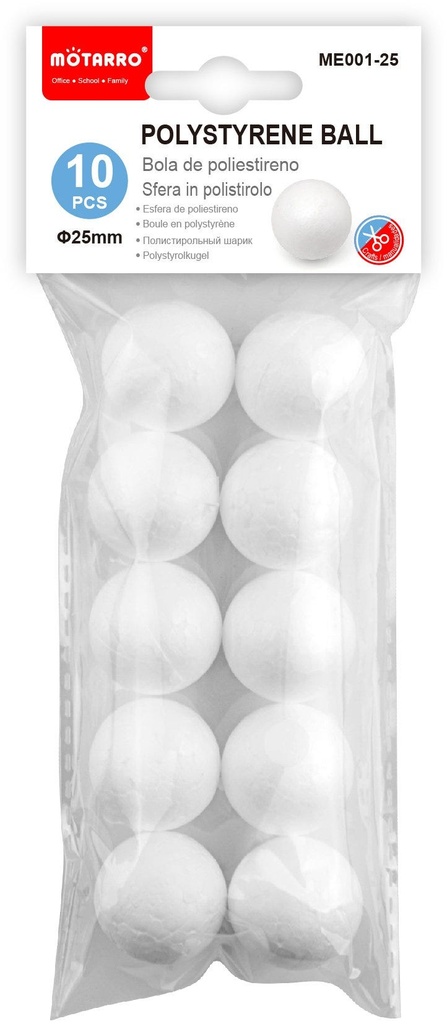Polystyrene Ball 25mm/10pcs