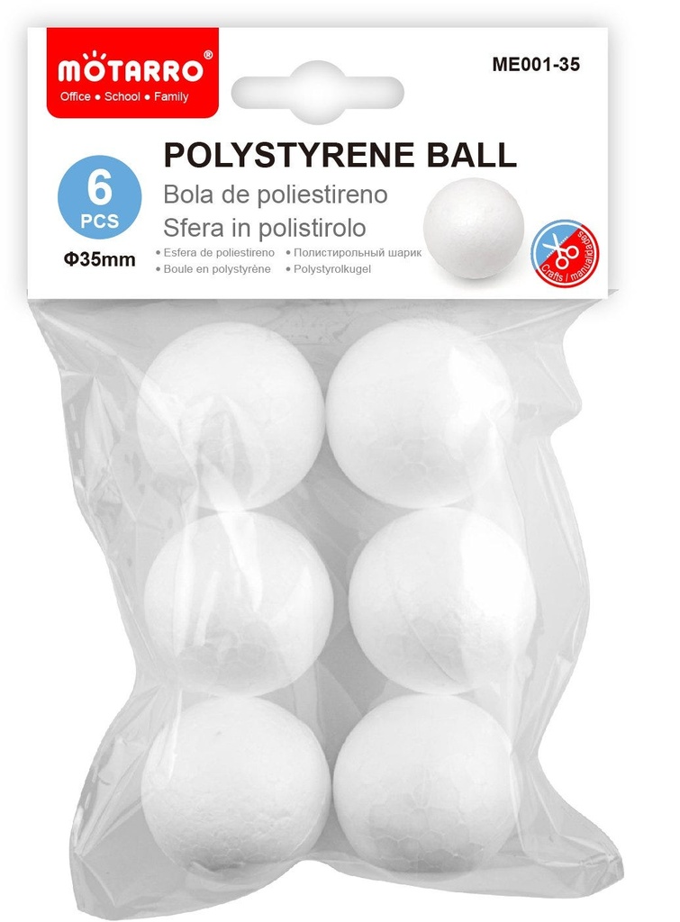 Polystyrene Ball 35mm/6pcs