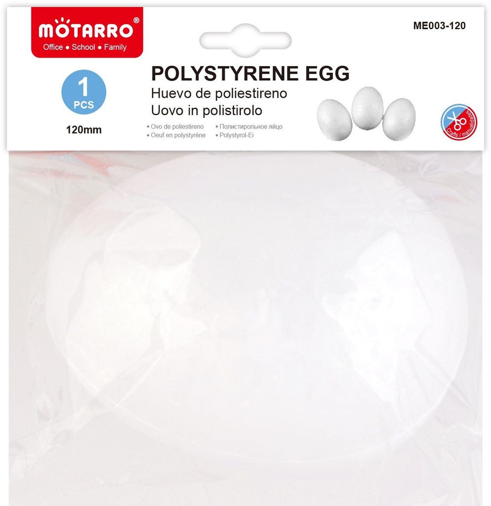 Polystyrene Egg 120mm/1pcs