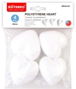 Polystyrene Heart 60mm/4pcs