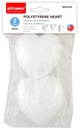 Polystyrene Heart 80mm/2pcs
