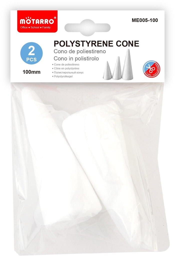 Polystyrene Cone 100mm/2pcs