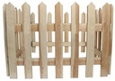 Wooden Fence Set of 4pcs 9.9x2.9cm Nature Color