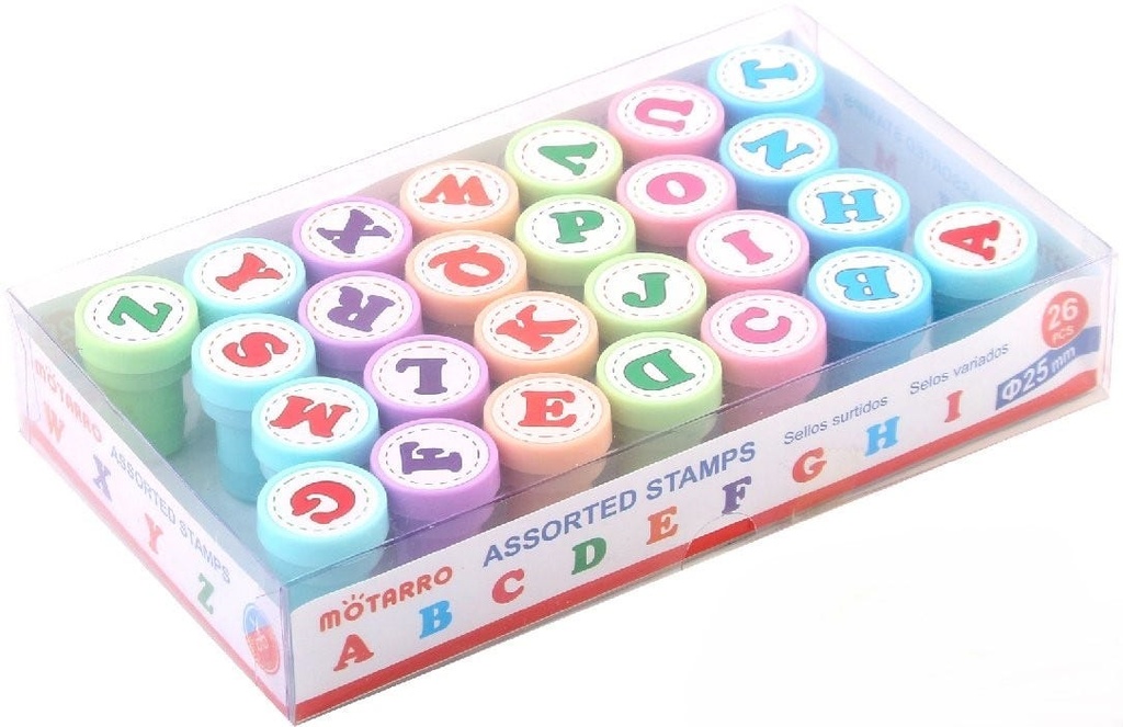 Stamps for Kids Set of 26pcs, English Letter Series