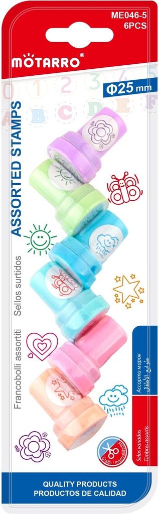 Stamps for Kids Set of 6pcs, Starry Sky Series