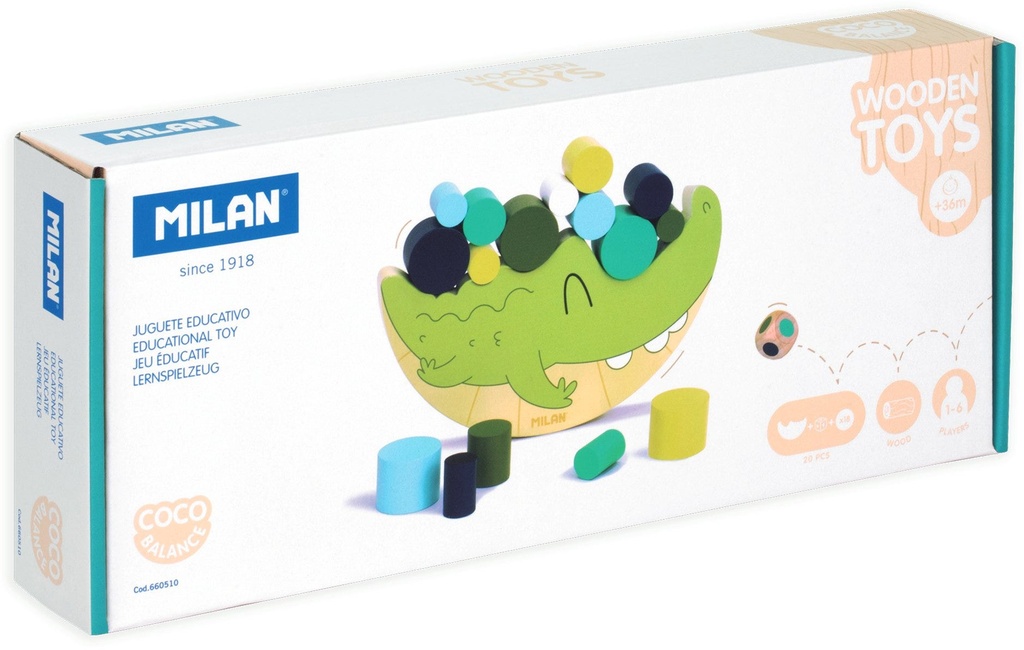 'Coco Balance' stacking blocks, wooden educational toy