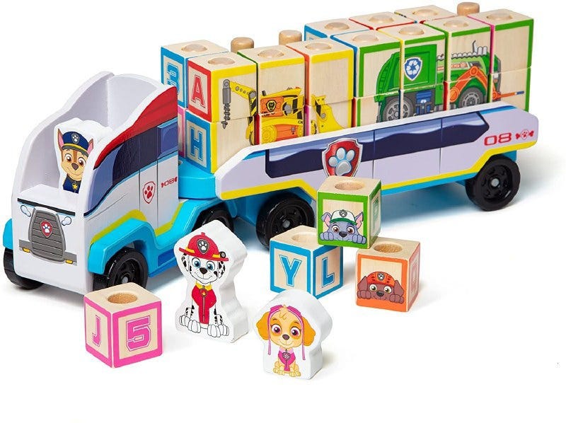 MD Paw Patrol Wooden Abc Block Truck 46033272