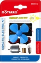 Electric Educational Kit 1 piece of 80cm wire, Fan, 2.5v bulb, lamp hold, battery, 1 motor 260