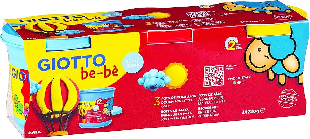 Modelling Dough Pot 220 g - 3 pcs Giotto be-bÃ¨ Super