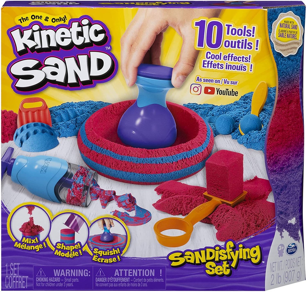 Kinetic Sand Sandisfactory Set (2lbs)