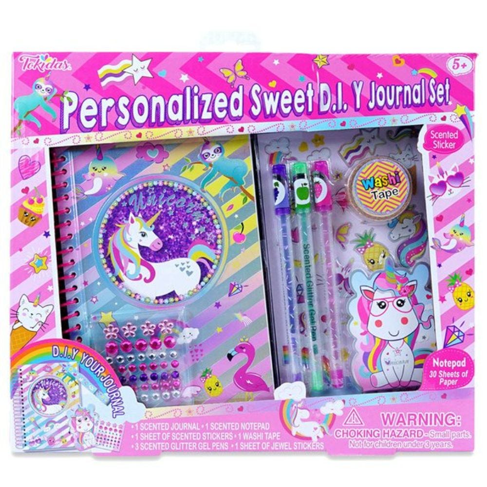 Personalized Sweet D.I.Y Journal Set-HAJ106TOY00026