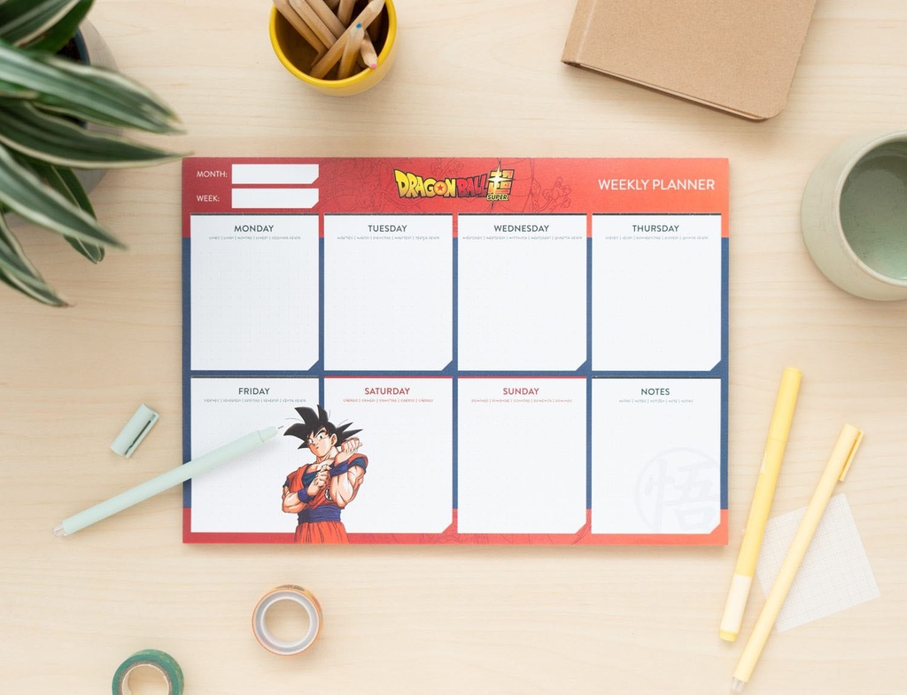 Dragon Ball A4 Weekly Planner