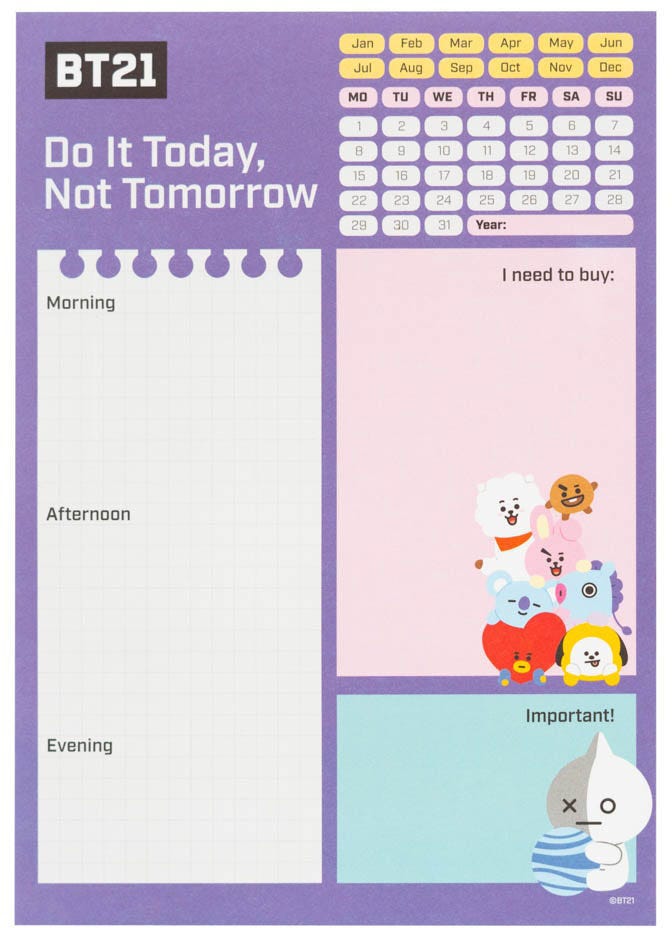 Notepad Bt21