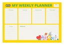 Weekly Planner Notepad A4 BT21