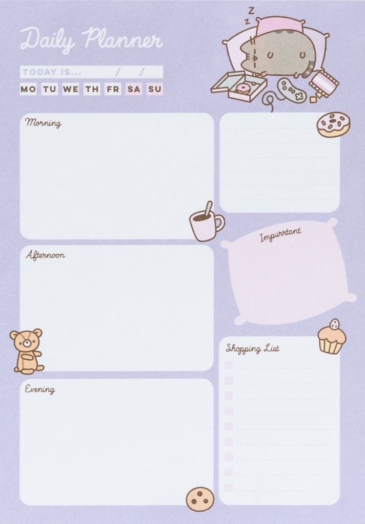 PUSHEEN MOMENTS DESK NOTEPAD