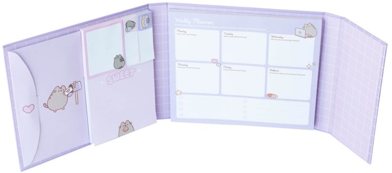 Pusheen Moments Weekly Planner With Sticky Notes