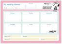 SNOOPY A3 WEEKLY PLANNER