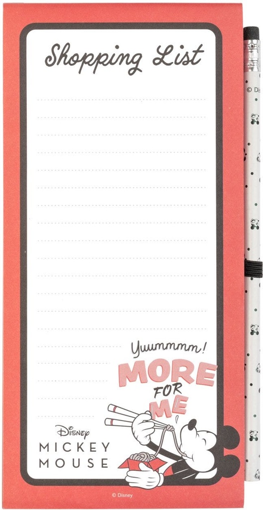 DISNEY MICKEY 100TH ANNIVERSARY MAGNETIC NOTEPAD