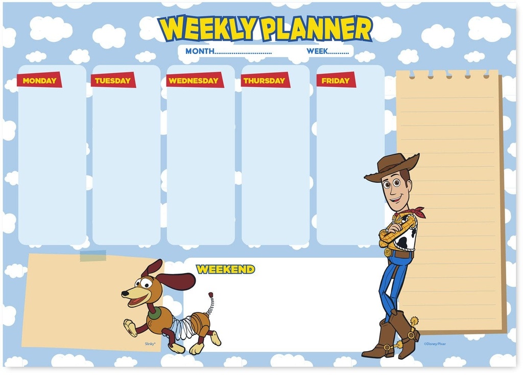 Pixar Toy Story A4 Weekly Planner