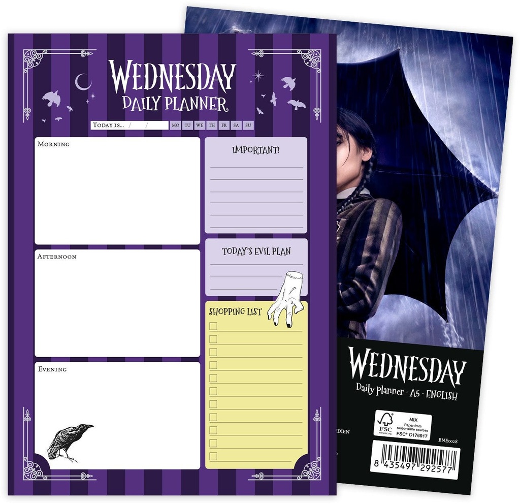 Wednesday Desk Notepad