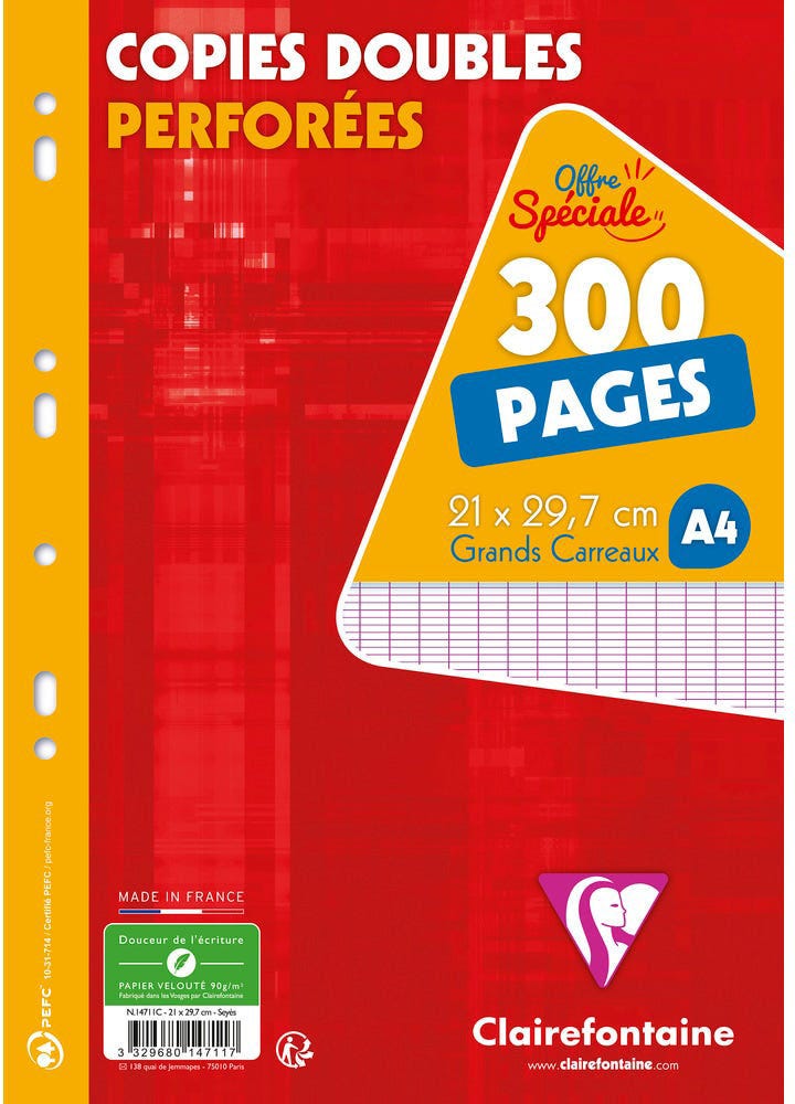 150 Double Sheets 21X29,7Cm SeyÃ¨s Film Wrapped