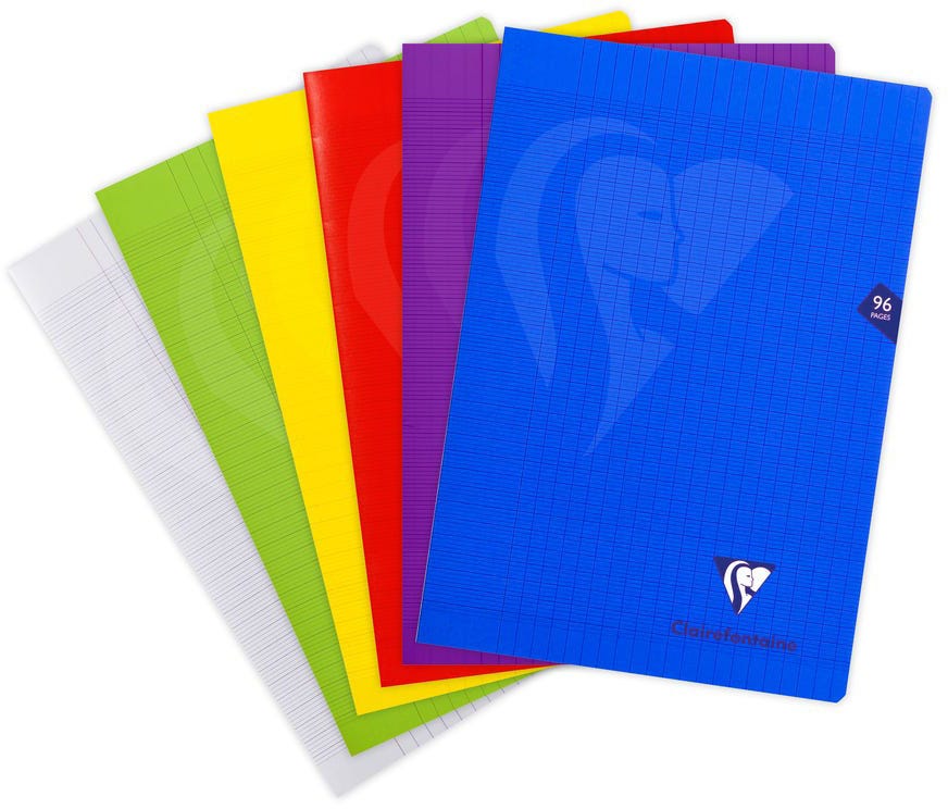 Mimesys, Polypro Stapled Notebook 21X29,7Cm 48Sh. SeyÃ¨s Assorted Colours