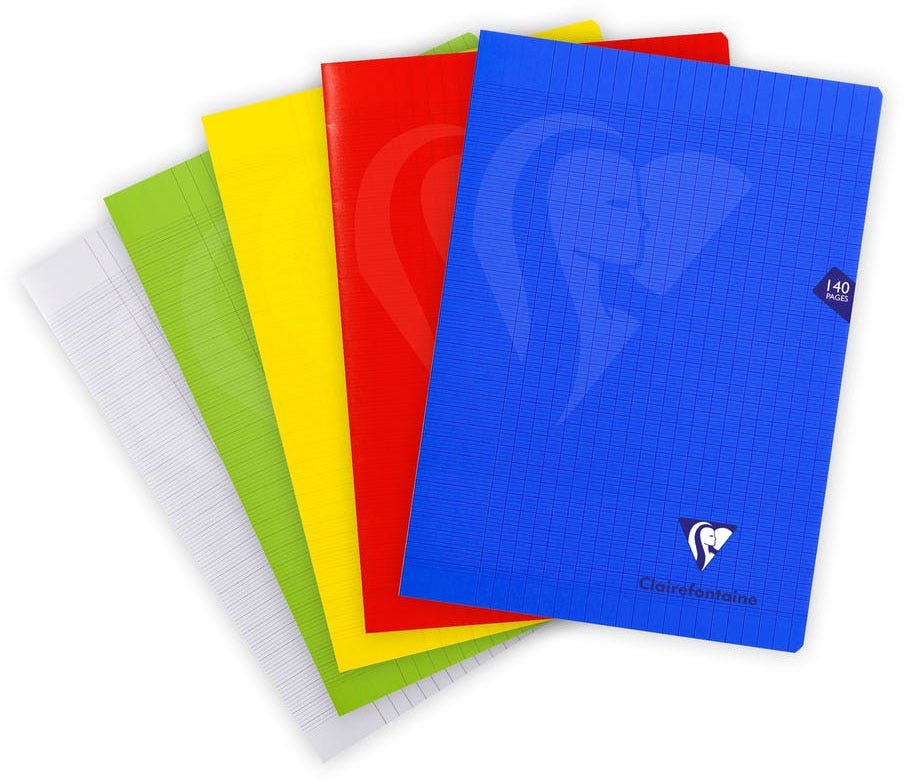 Mimesys, Polypro Stapled Notebook 21X29,7Cm 70Sh. SeyÃ¨s Assorted Colours