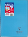 Notebook Wirebound Wraparound Transparent Pp 21X29,7Cm 80Sh. Seyès Ass Colr, Koverbook