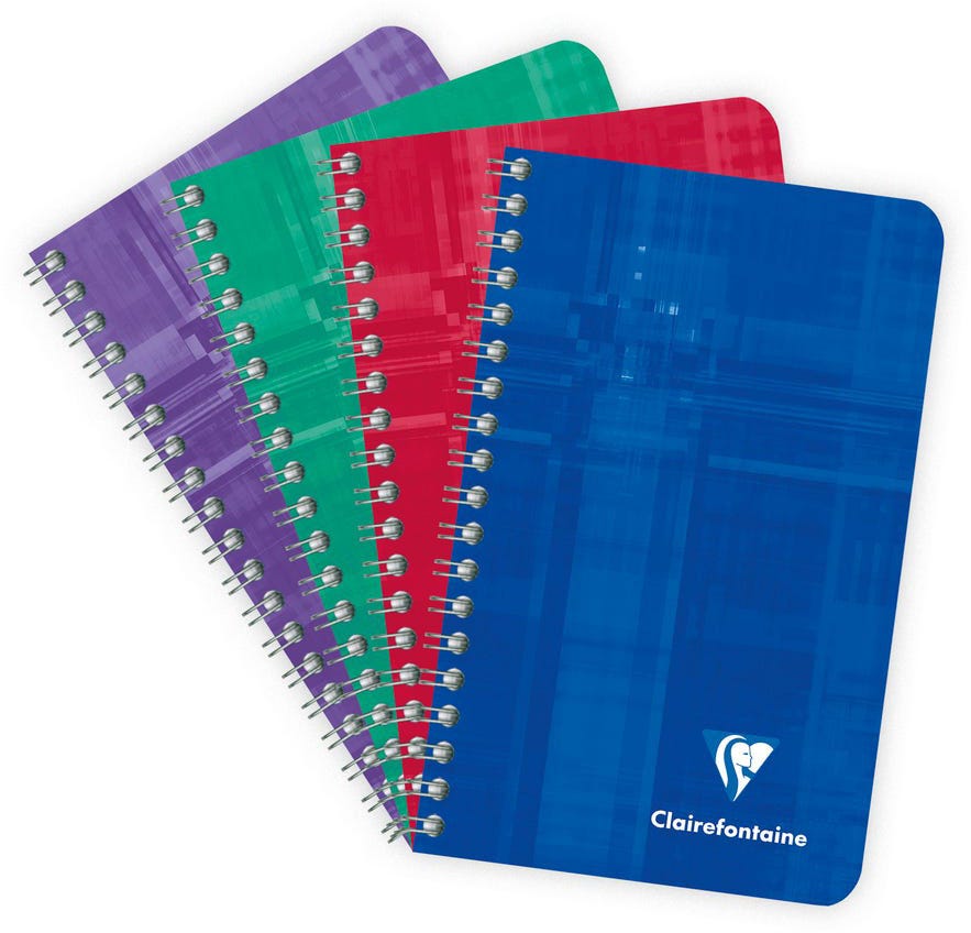 Wirebound Notebook 7,5X12Cm 50Sh. Lined
