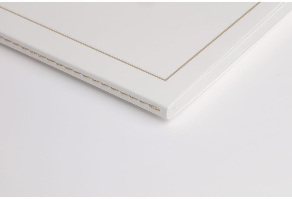 Trimphe Gold, White Sewn Spine Notebook A4 48 Sheets Lined 90G White Paper