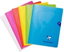 Mimesys, Polypro Stapled Notebook 17X22Cm 48Sh. Lined + Margin Assorted Colours