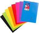 (1)Koverbook, Stapled Opaque Polypro 8 Ass. Colours 21X29,7Cm 48Sh. Lined + Margin - Delivered In P