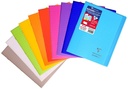 Koverbook, Stapled Transparent Polypro 9 Ass. Colours 17X22Cm 48Sh. Lined + Margin