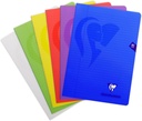 Stapled notebook 21x29,7cm 40sh. Lined + margin assorted colours - Mimesys, polypro