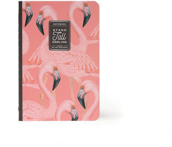 Notebook Lined A6 40Sh Quaderno Small - Flamingo
