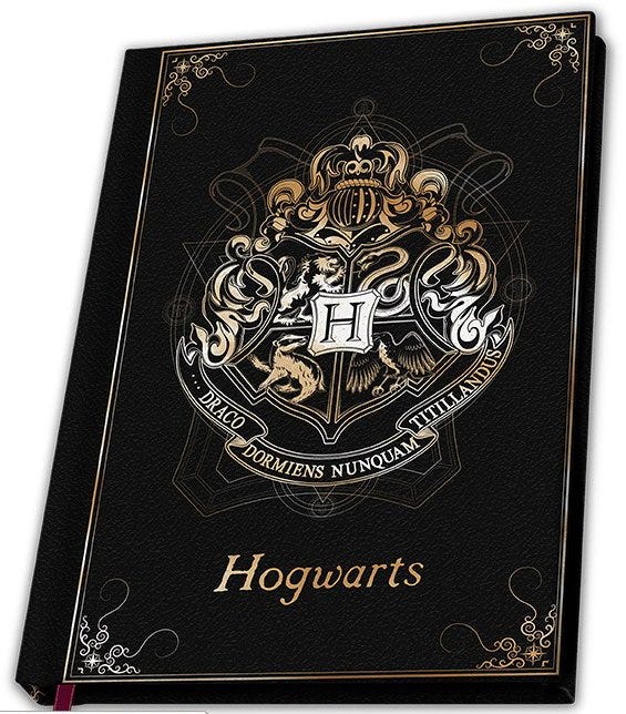 Notebook Harry Potter - Cahier A5 Premium Poudlard X4