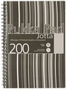 A5 Polyprop Jotta Pad Black Stripe 200 Pages Pukka Pad