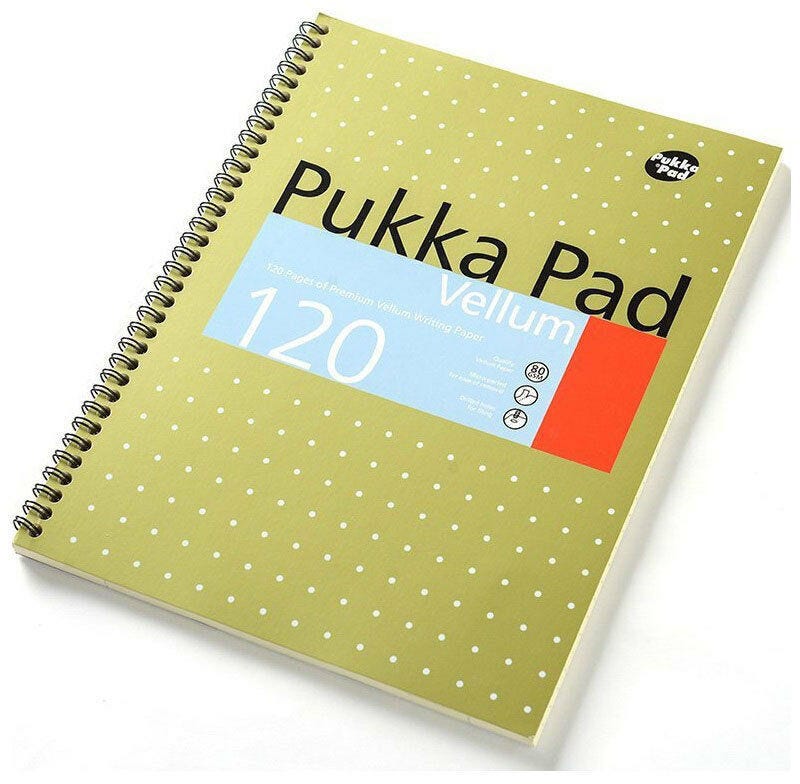 A5 Metallic Vellum Pad 120 Pages Pukka Pad